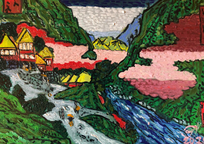 Вариация на тему Утагава Хиросеге " Сококура "