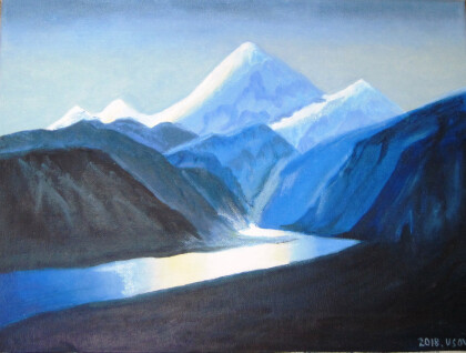 Вечерний Эльбрус