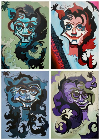 Семейство Чудиков (полиптих, 4 шт.)