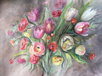 Весенний букет для любимой