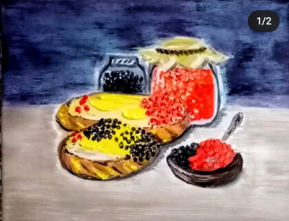 Натюрморт с икрой