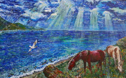 Лошади у моря