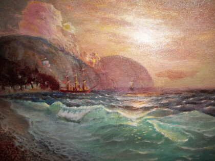 Черное море у берегов Ялты (по мотивам И.К. Айвазовского)