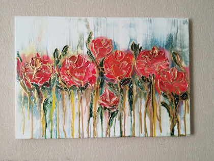 Розы в золоте