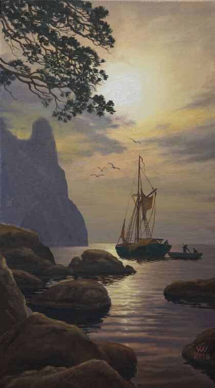 Рыбаки у мыса Ай-Я