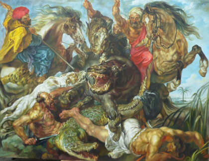 Охота на бегемота и крокодила