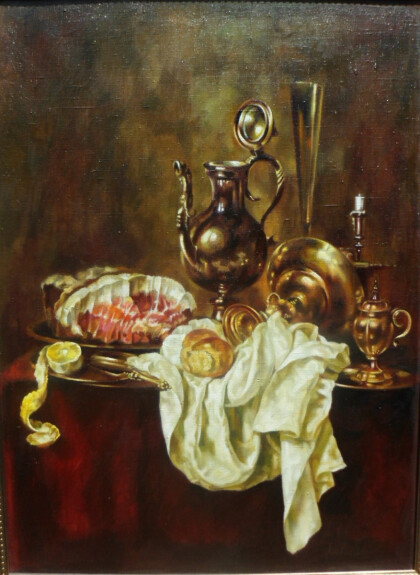 Ветчина и серебряная посуда