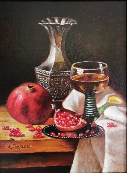 Гранат и серебро