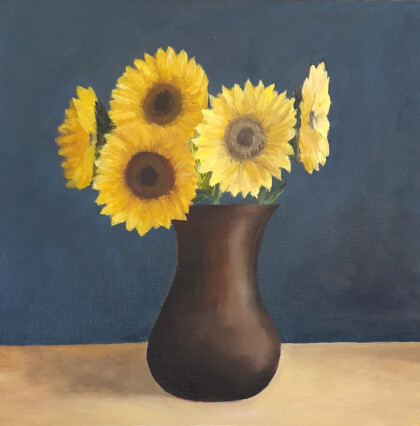 Подсолнухи в вазе