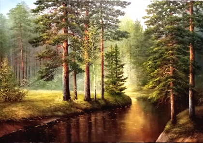 Сосны у воды