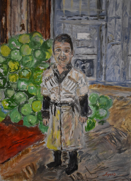 маленький мальчик в адыгейском национальном танцевальном костюме