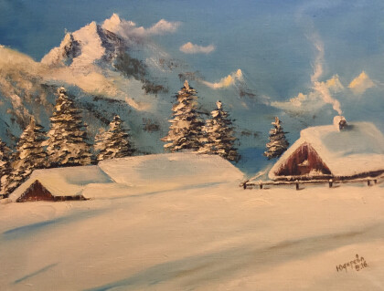 Зима в горах