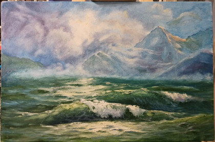 Морской пейзаж. "Таинственный остров"