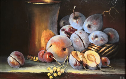 Натюрморт со сливами