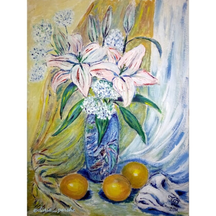 Лилии в стиле ипрессионизм