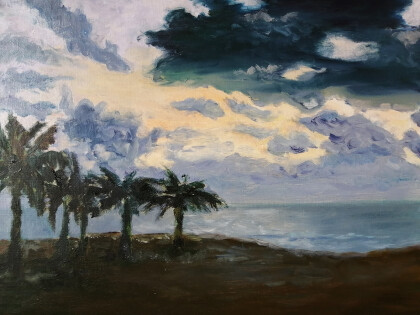 "Теплый вечер на побережье Средиземного моря"