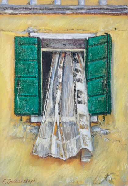 Окно с занавеской. Итальянская серия.