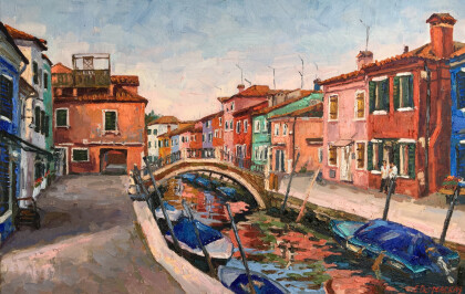 Розовый вечер на Бурано.