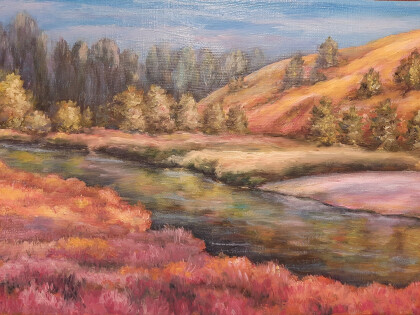 Оранжевый пейзаж