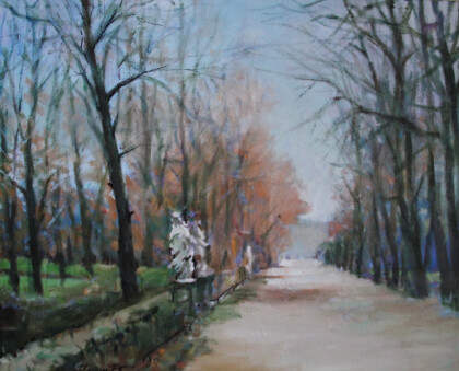 Летний сад осенью