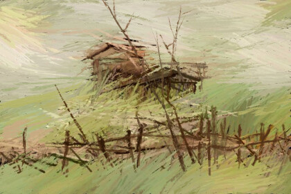 На пустыре. Майский ветер.