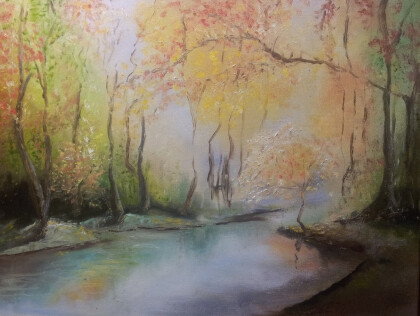 Осеннее туманное утро