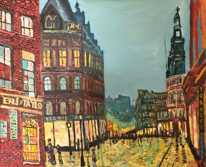 Улица Боа-Лейн в Лидсе . Вариация на тему Атринсон Гримслоу