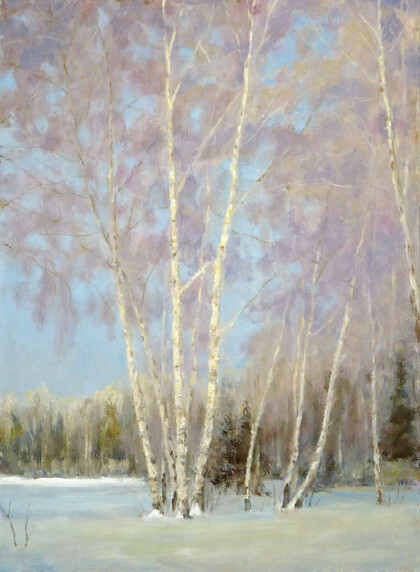 Зимние березки