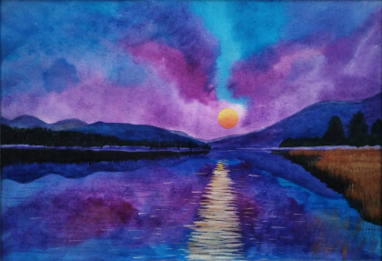 Фиолетовый закат