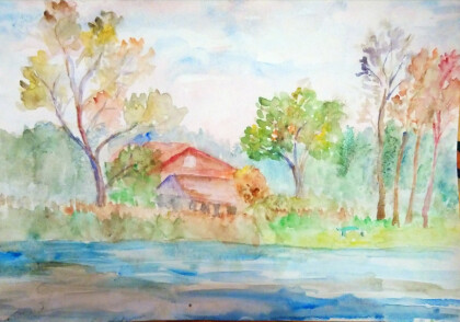 На берегу озера