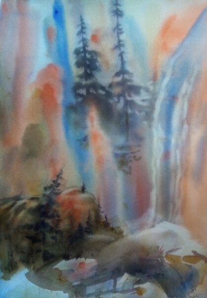 Акварель "Утро"