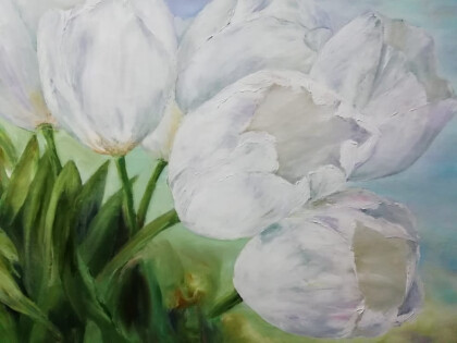 Белые тюльпаны