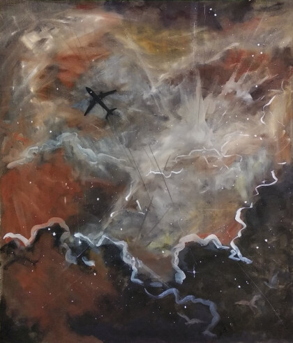 Осознавание чистого пространства. Небо, самолет