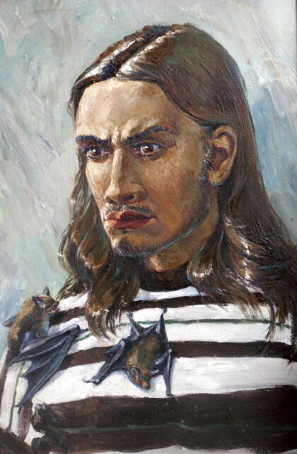 Портрет юноши с летучеми мышами