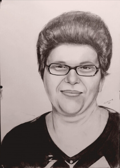 Портрет женщины карандашом на заказ.