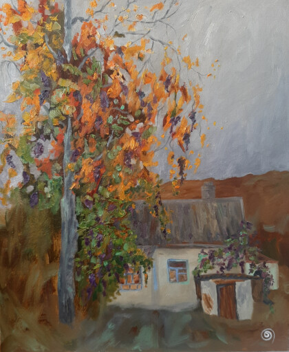 Виноград на березе