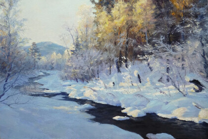 В снежных берегах