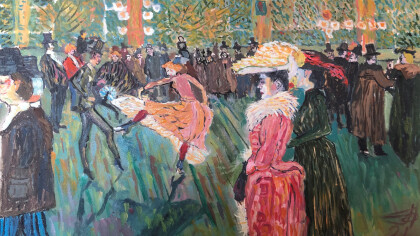 Танец в Молен - Руш . Вариация на тему Анри де Тулуз-Лотрек