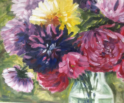 Этюд "Астры"