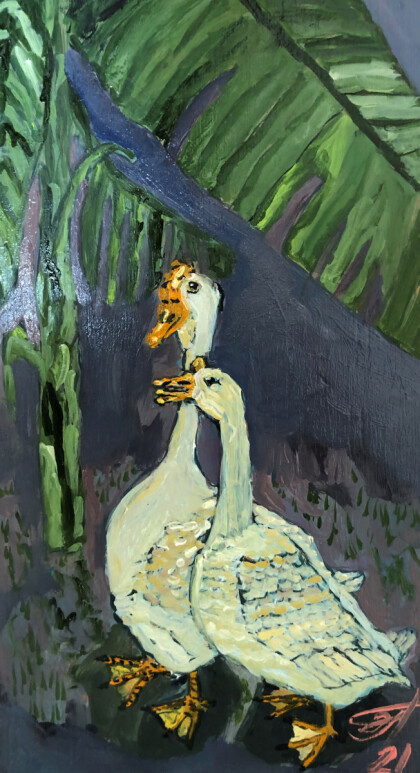 Гусиная пара . Вариация по мотивам Охара Косон .