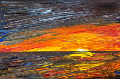 Море. Закат.