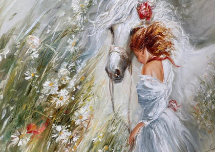 Девушка с лошадью