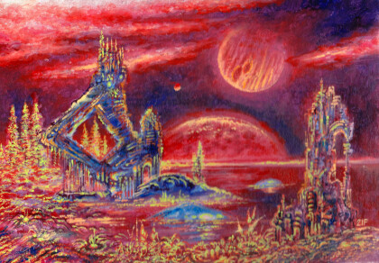 Вид на Юпитер через миллиарды лет.