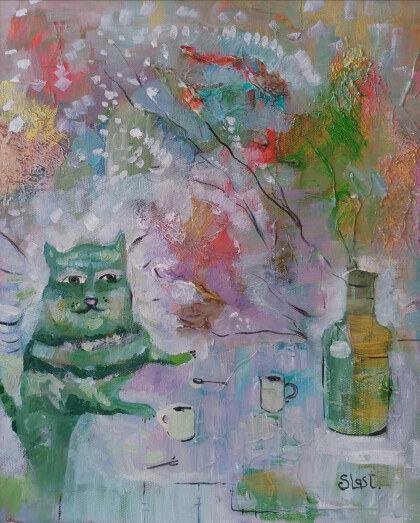 Кошачье чаепитие