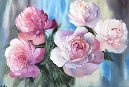 "Розовые пионы"