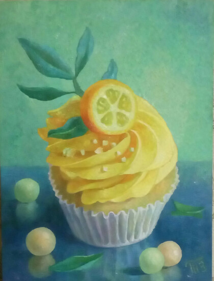 Лимонное пирожное