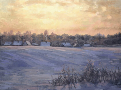 Притихший февраль.