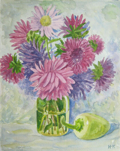 Астры и перчик