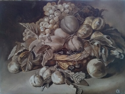 Натюрморт в коричневых тонах