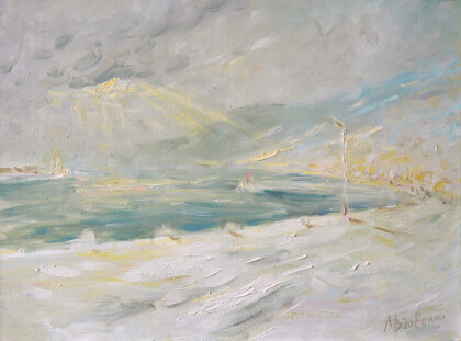 Зимний солнечный луч